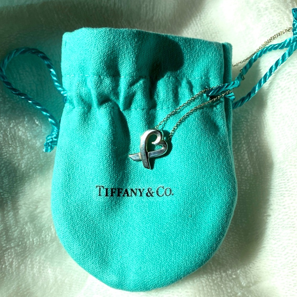 Tiffany & Co. Sterling Silver Paloma Picasso® Loving Heart Pendant 18in